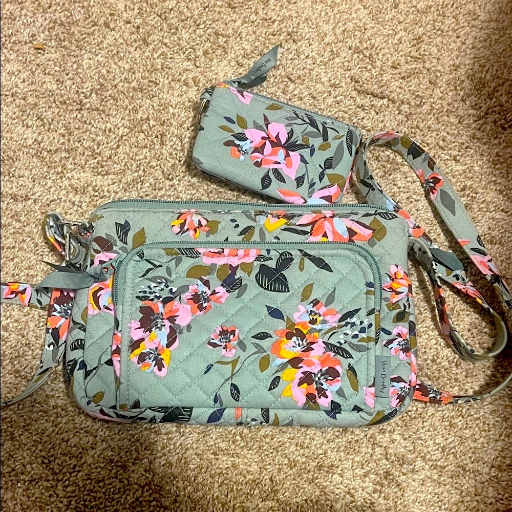 Vera Bradley Floral Crossbody Bag and card wallet-FINAL PRICE
